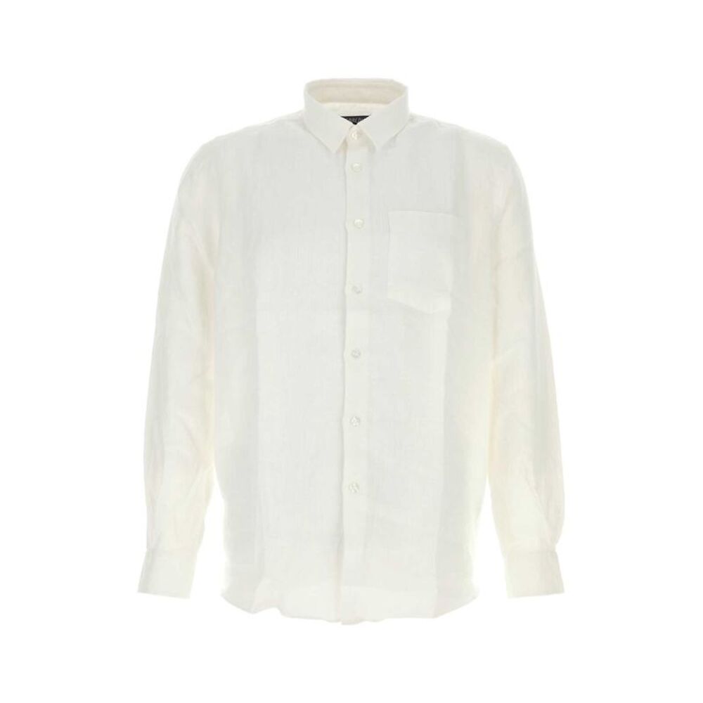 Vilebrequin Men White Linen Caroubis Shirt